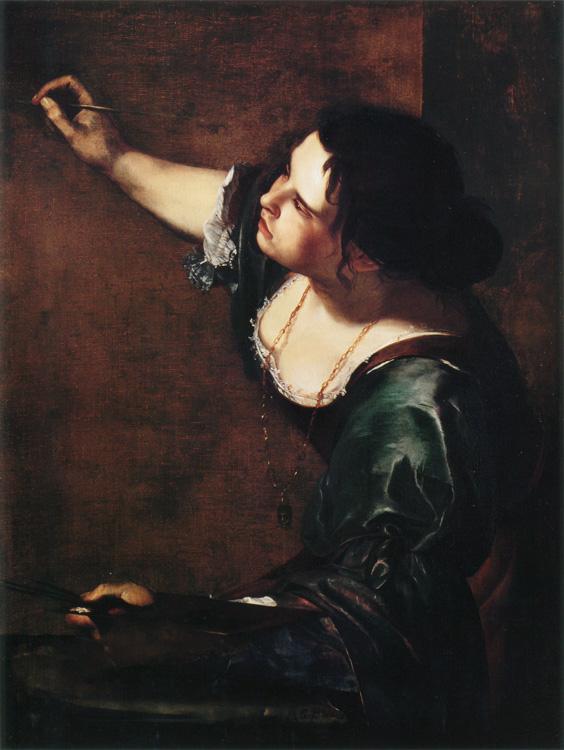 Artemisia  Gentileschi Self-Portrait as the Allegory of Painting (mk25) oil painting image